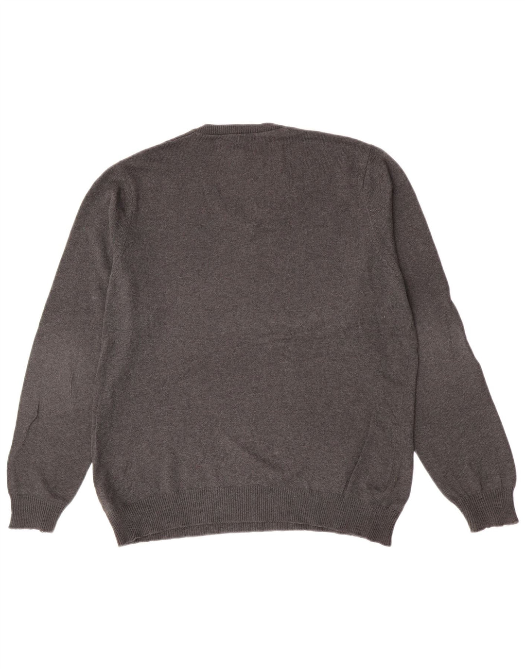 Maglione da uomo Marks & Spencer vestibilità regolare con scollo a V grigio medio screziato