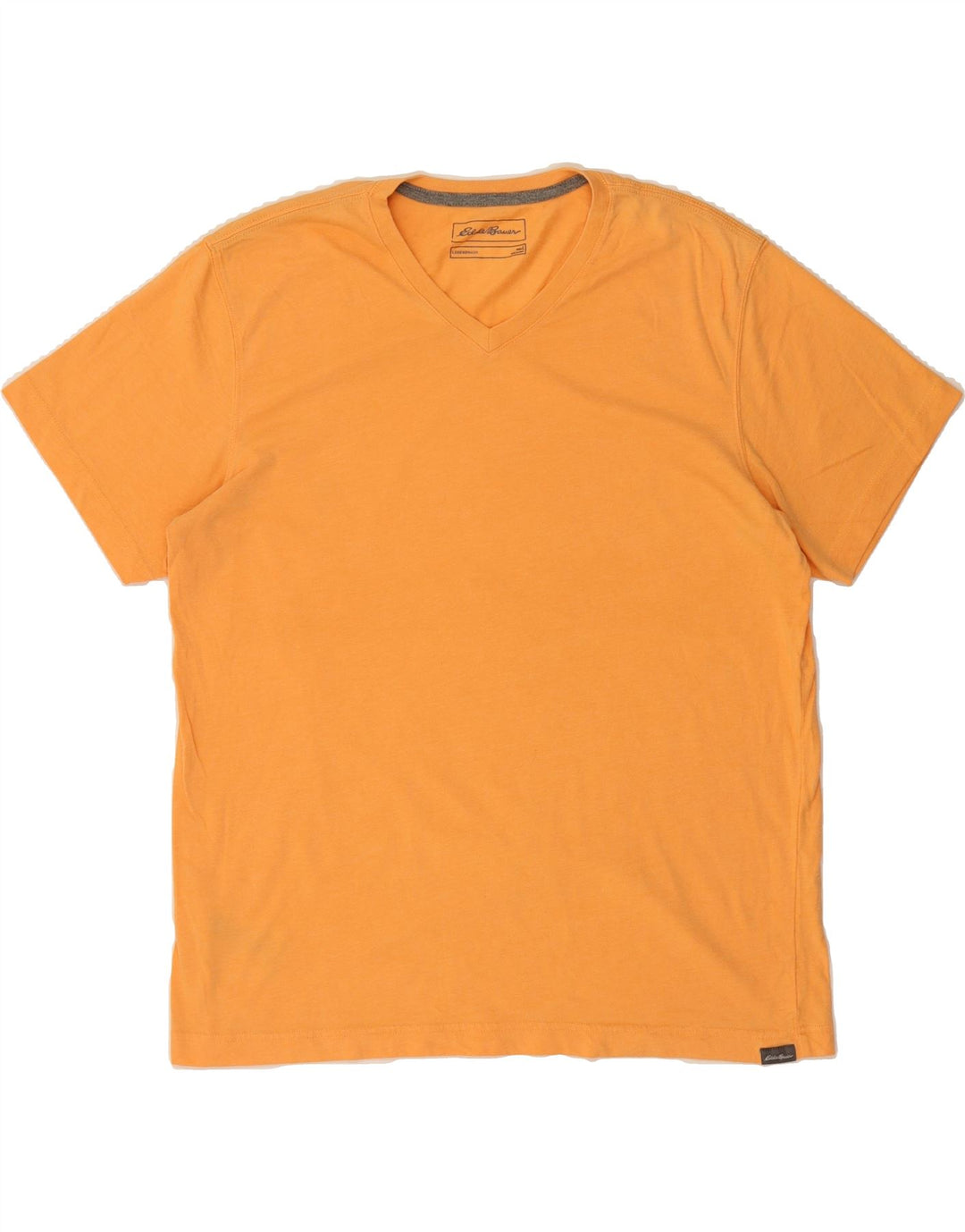 EDDIE BAUER Mens T-Shirt Top Large Yellow Cotton Vintage Eddie Bauer and Second-Hand Eddie Bauer from Messina Hembry 