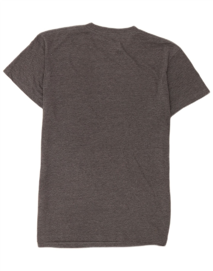 Vans Mens Custom Fit T-Shirt Top Medium Grey Flecked Cotton