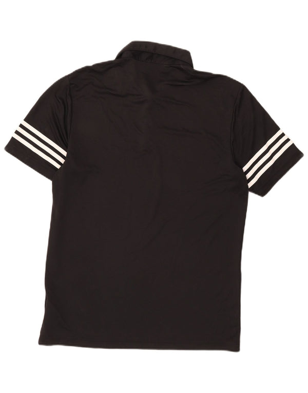 Adidas Mens Polo Shirt Small Black Polyester