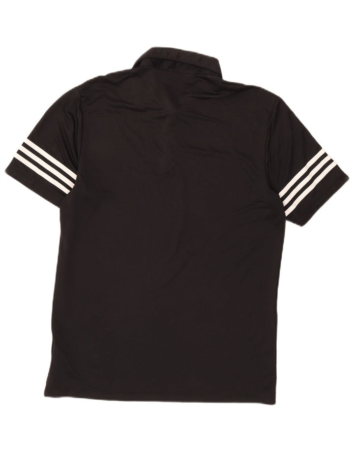 Adidas Mens Polo Shirt Small Black Polyester