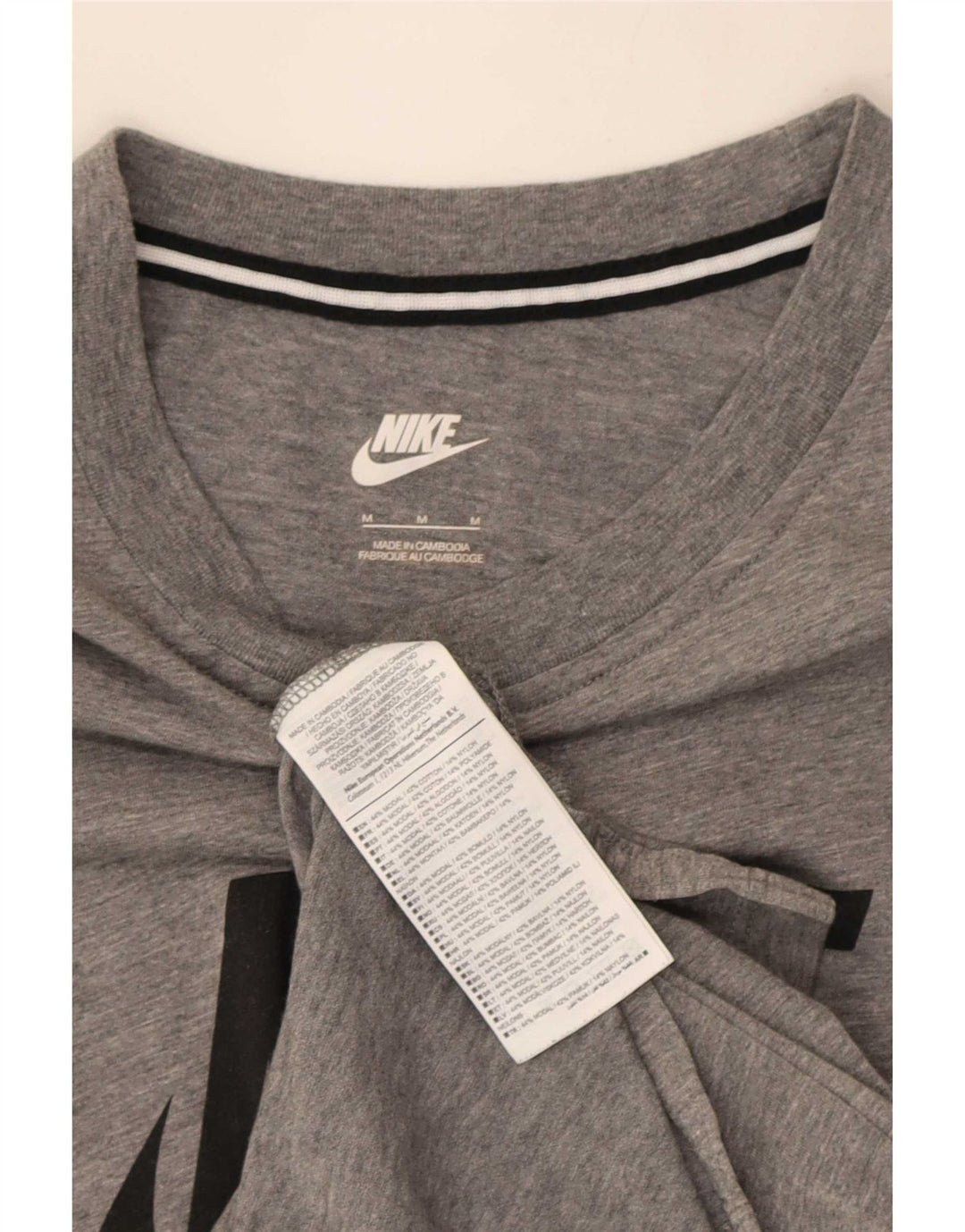 Nike Mens Graphic Vest Top Medium Grey Flecked Cotton