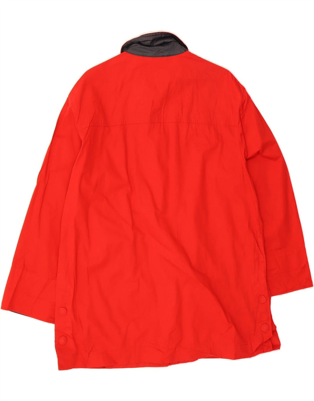 LUISA SPAGNOLI Womens Oversized Overcoat UK 10 Small Red Cotton Vintage Luisa Spagnoli and Second-Hand Luisa Spagnoli from Messina Hembry 