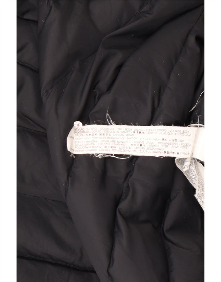 Zara Manteau rembourré pour femme UK 44 Polyester color block noir moyen