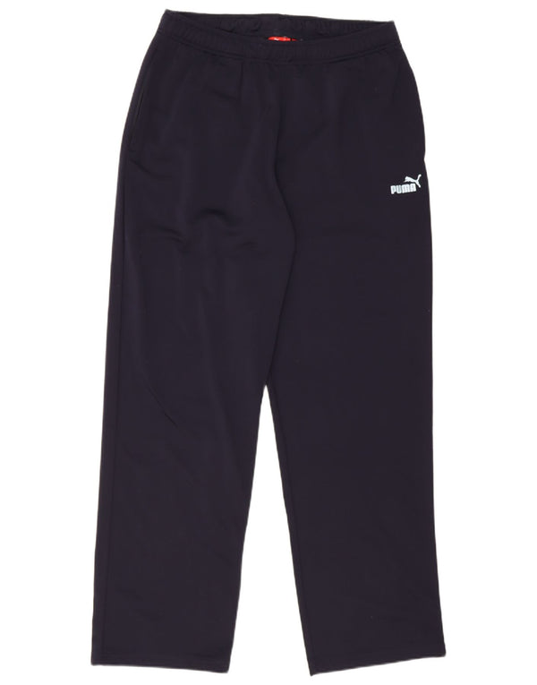 Puma Mens Tracksuit Trousers Large  Navy Blue Polyester
