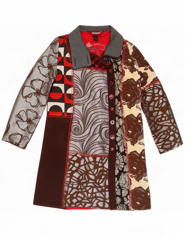 Abrigo gráfico para mujer Desigual EU 40 Medium Multicolor Floral