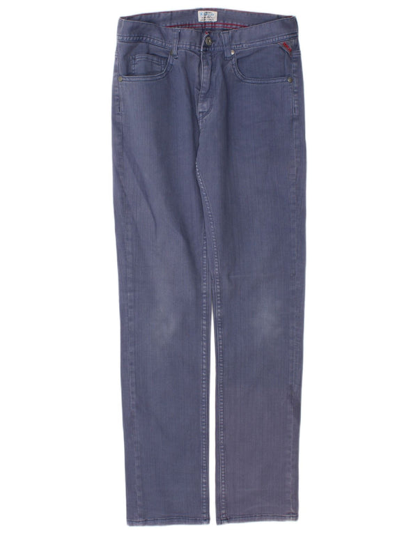 Replay Girls Straight Jeans 11-12 Years W26 L28 Blue Cotton