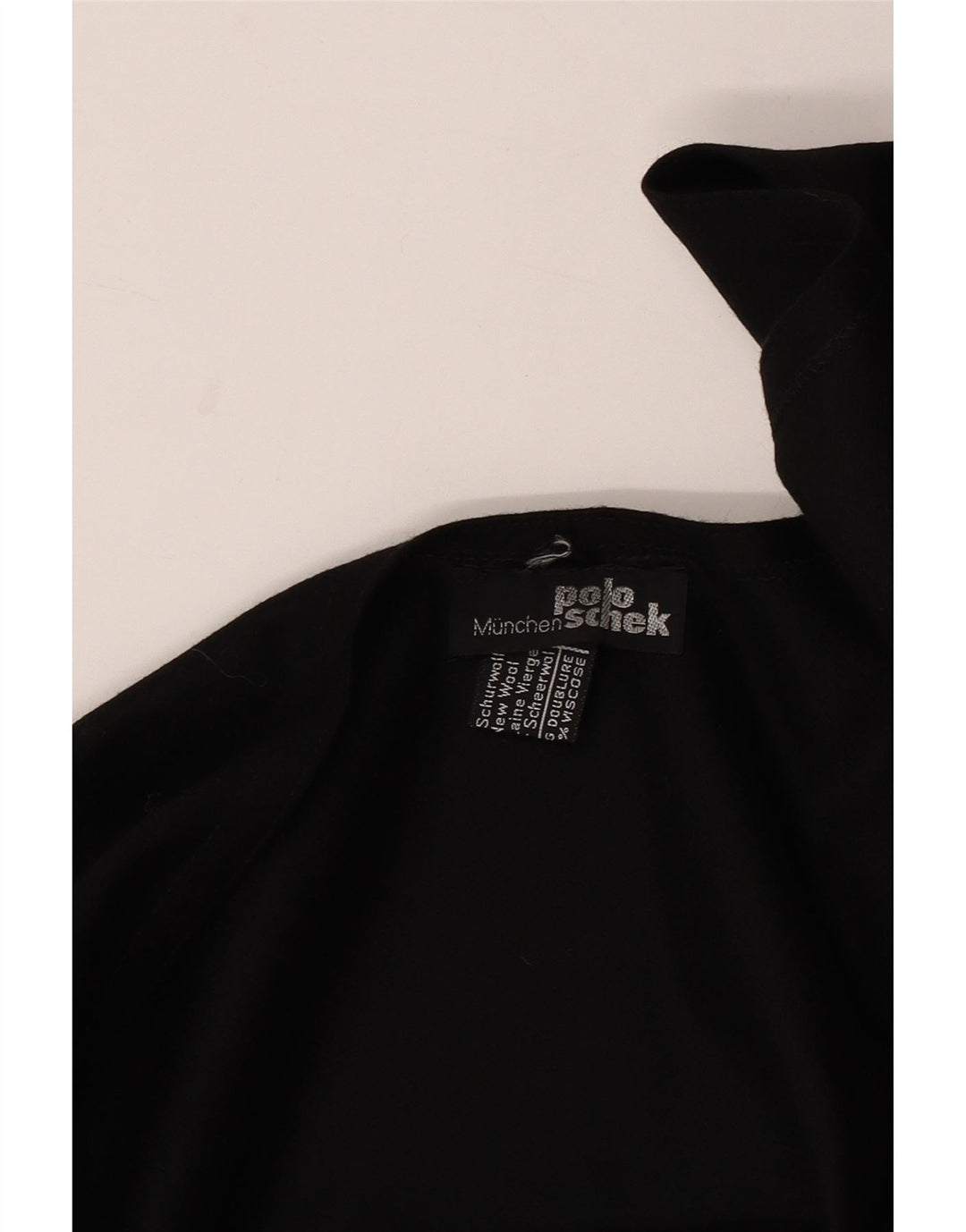 Vintage Womens Asymmetric Poncho Jumper One Size Black Wool