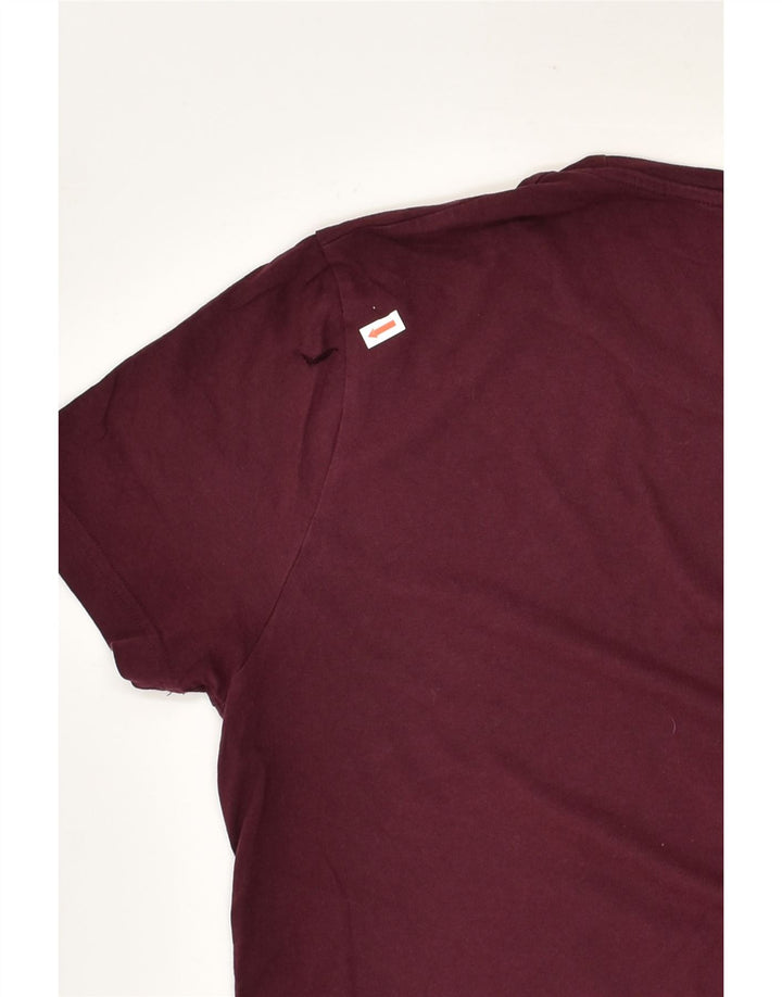 JULES Mens Slim Fit Graphic T-Shirt Top Large Maroon | Vintage Jules | Thrift | Second-Hand Jules | Used Clothing | Messina Hembry 