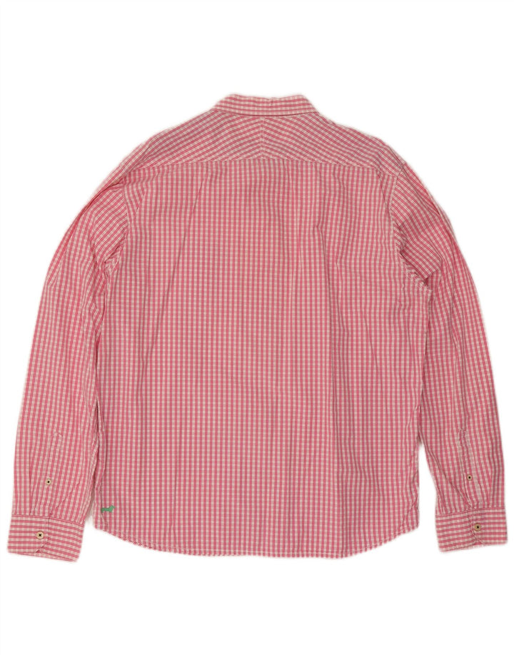Camicia da uomo Classic Fit di White Stuff XL in cotone a quadri rosa