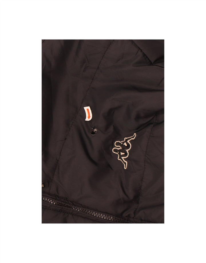 KAPPA Mens Padded Jacket UK 40 Large Black Polyamide Vintage Kappa and Second-Hand Kappa from Messina Hembry 
