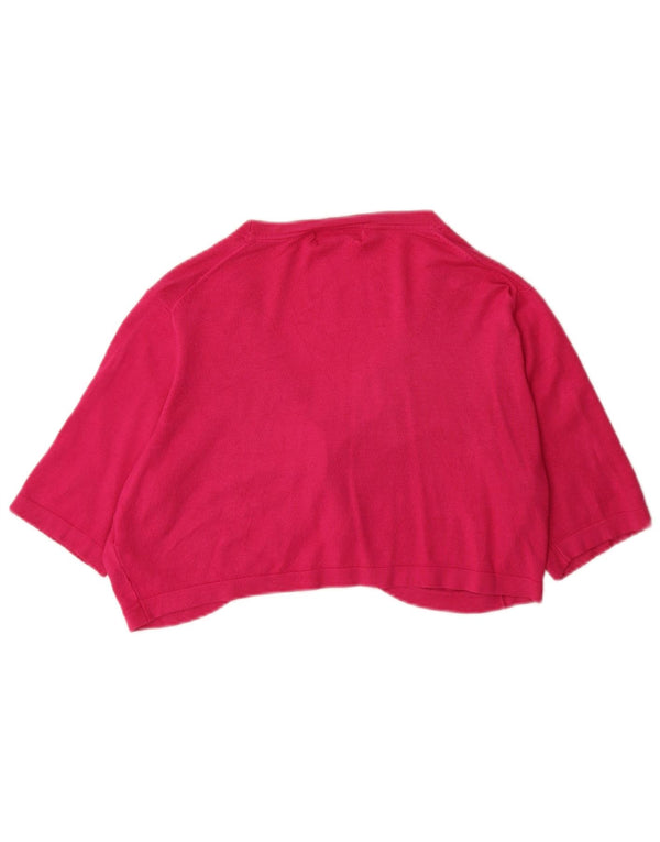 Marks & Spencer Damen-Kurzarm-Bolero-Cardigan-Pullover UK 18 XL Pink