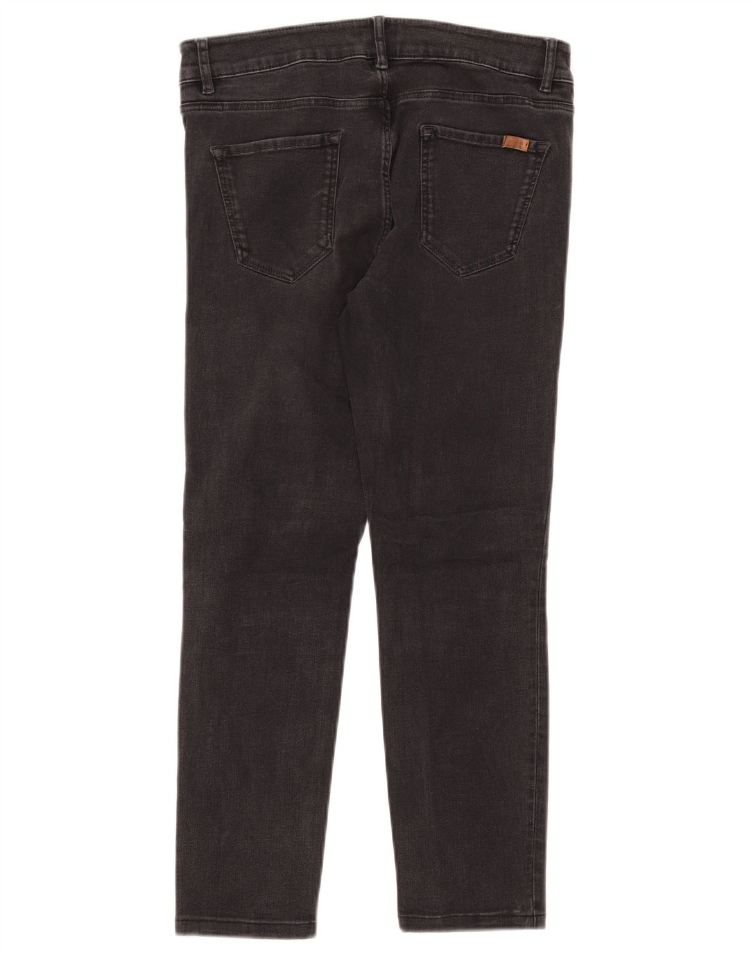 Massimo Dutti Womens Crop Slim Jeans W29 L24 Black