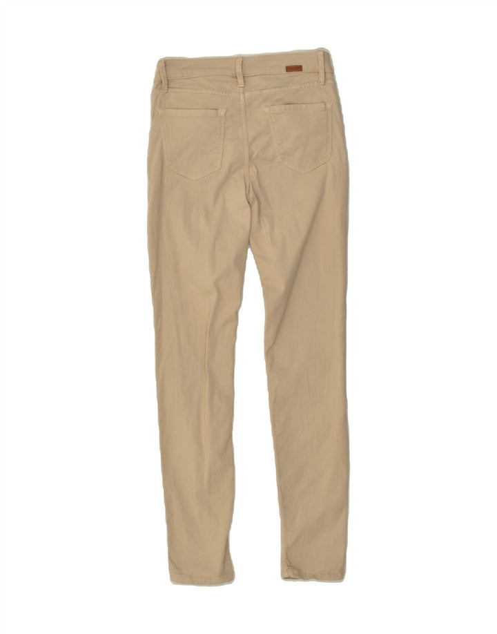 MASSIMO DUTTI Womens Skinny Casual Trousers W24 L28  Beige Cotton | Vintage Massimo Dutti | Thrift | Second-Hand Massimo Dutti | Used Clothing | Messina Hembry 