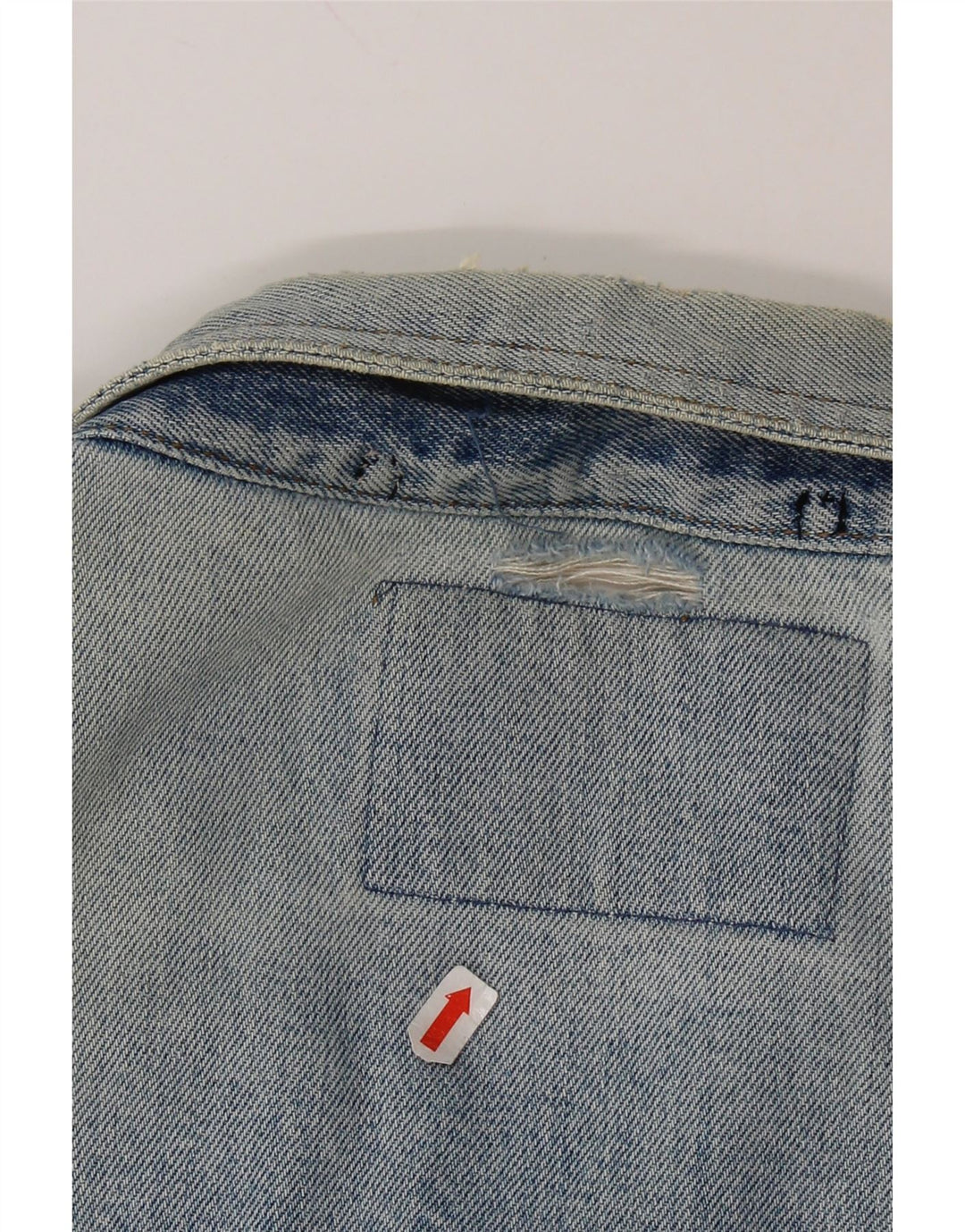 JEP'S Veste en jean surdimensionnée pour femme UK 10 Petit coton bleu