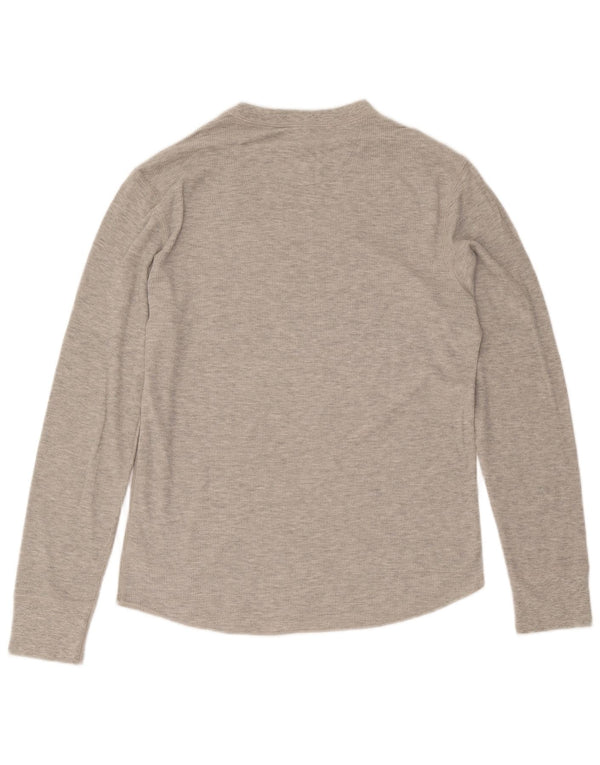 Gap Mens Top Long Sleeve Medium Grey Cotton