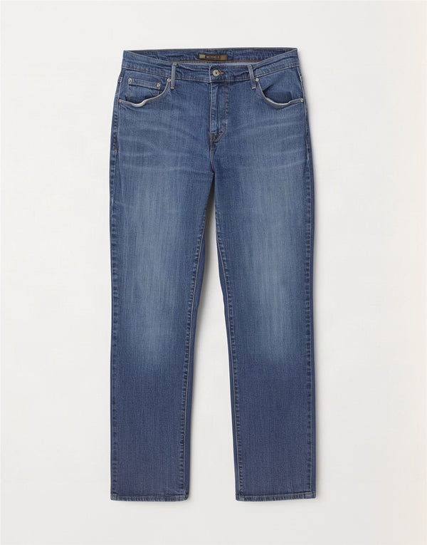 Levi's Donna 505 Jeans dritti US 14 XL W32 L32 Cotone blu