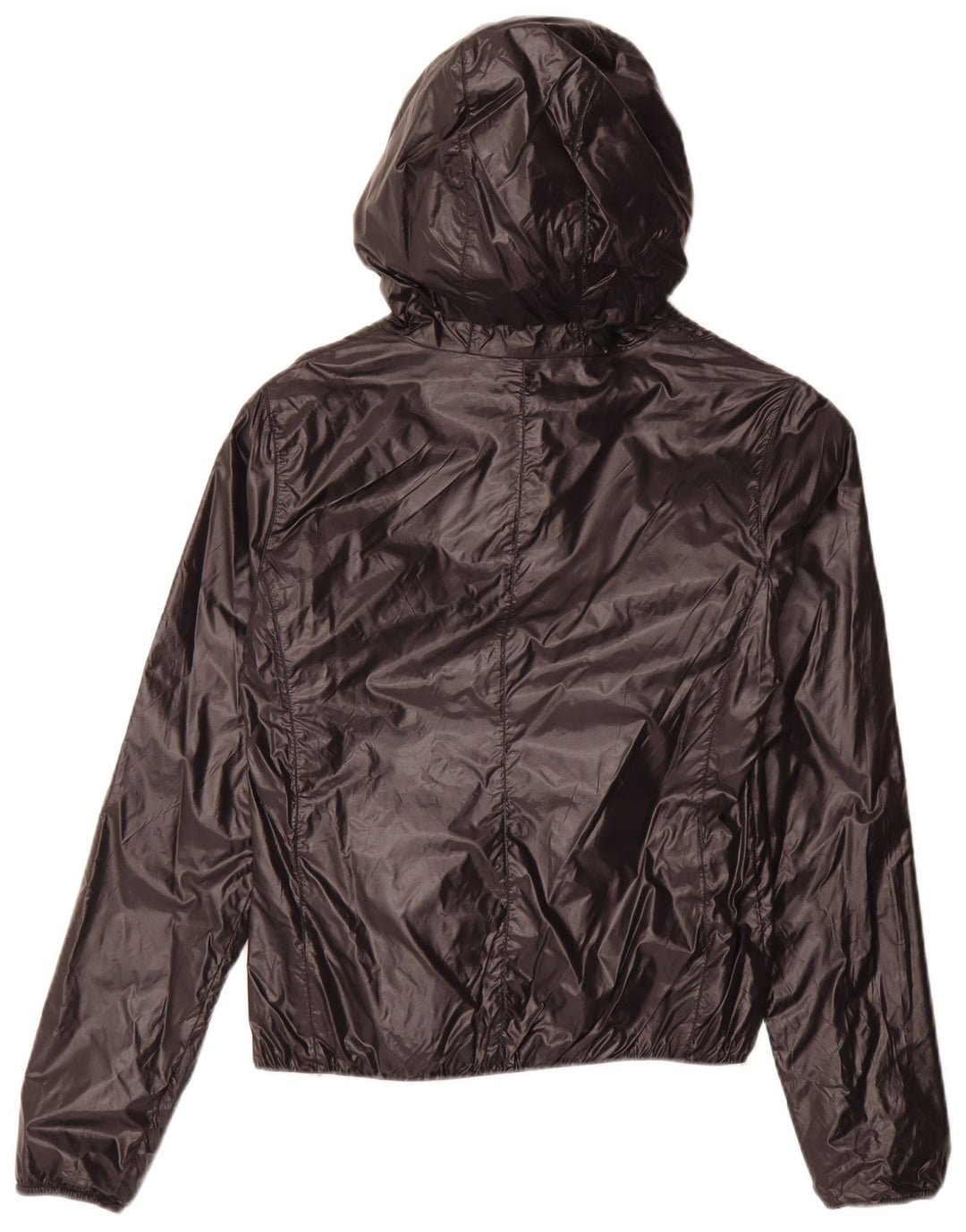 K-Way Boys Hooded Reversible Jacket 6-7 Years Black Polyamide