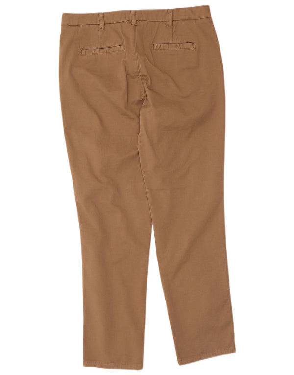 Spodnie damskie Benetton Straight Chino UK 12 Medium W32 L28 Beżowa bawełna