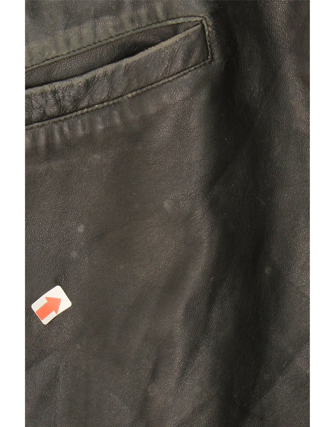 VINTAGE Womens Leather Jacket IT 48 XL Black Leather Vintage Vintage and Second-Hand Vintage from Messina Hembry 