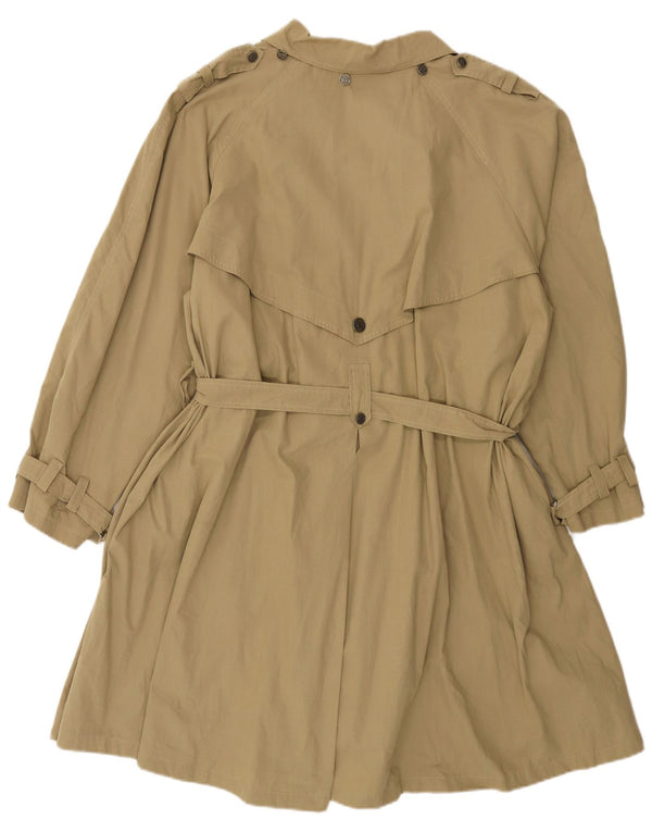 Vintage Γυναικεία Loose Fit Trench Coat IT 42 Medium Khaki Cotton