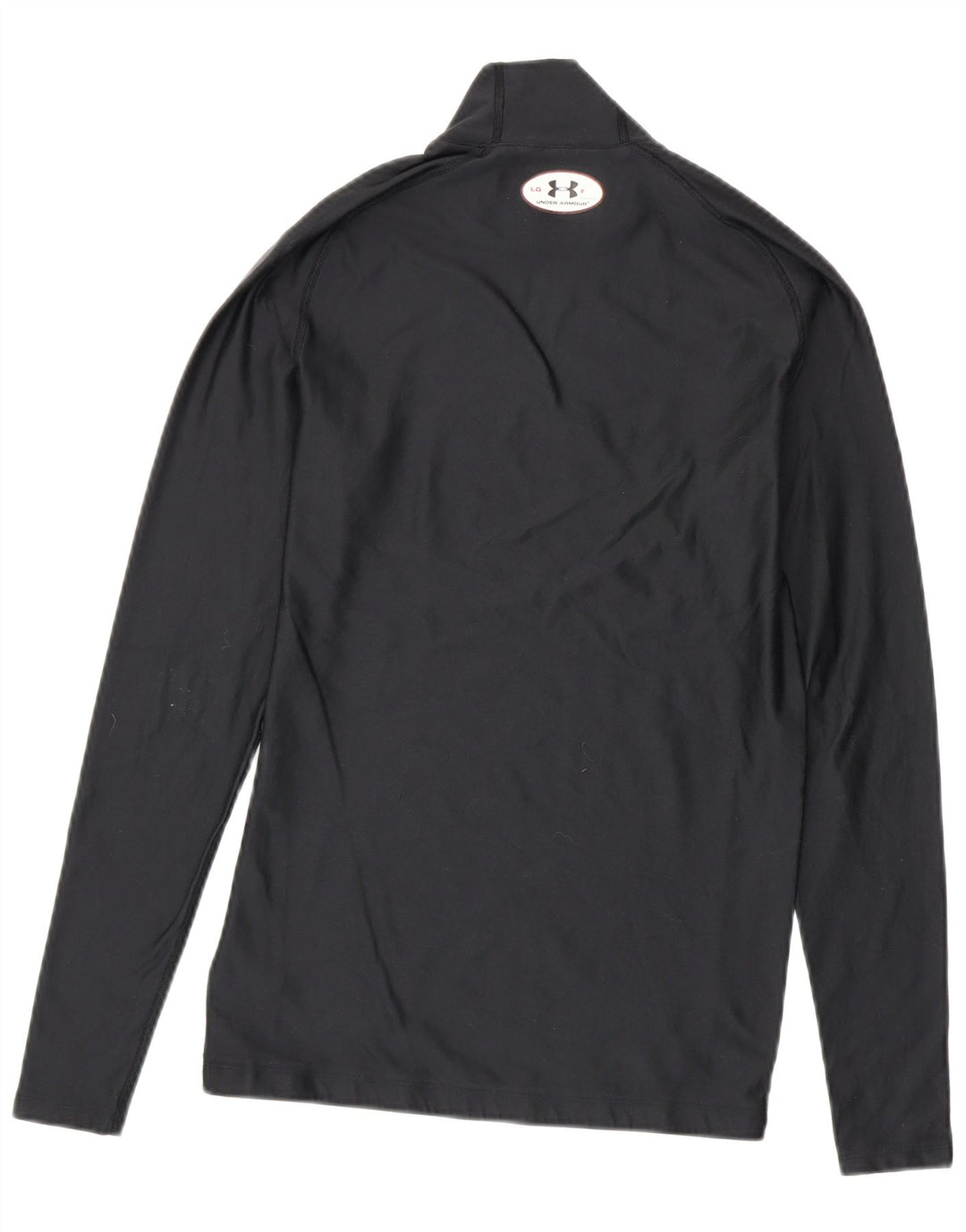 Under Armour Womens Compression Top Long Sleeve UK 14 Large Black Polyester
