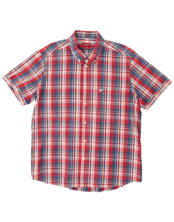 CARRERA Mens Regular Fit Short Sleeve Shirt 2XL Multicoloured Check Cotton