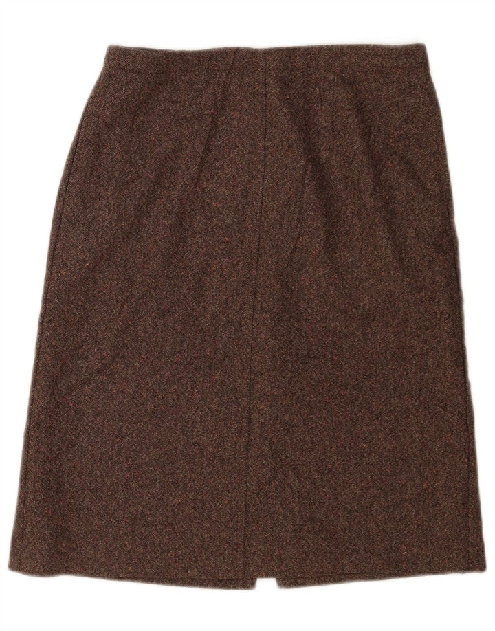 J. Crew Womens Midi Skirt W28 Medium Brown Flecked