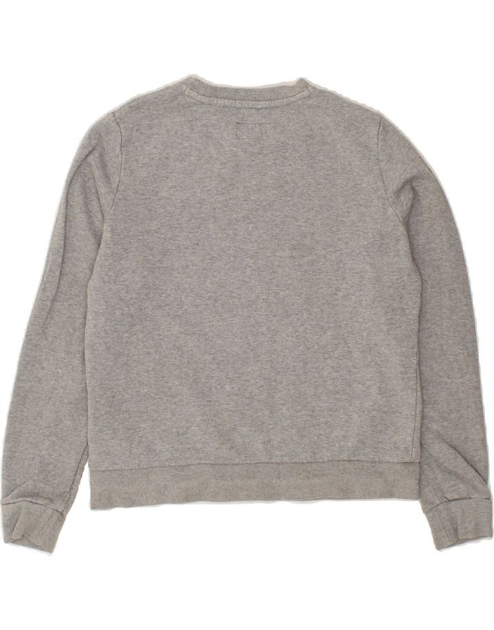 CONVERSE Womens Crop Sweatshirt Jumper UK 16 Large Grey Cotton Vintage Converse and Second-Hand Converse from Messina Hembry 