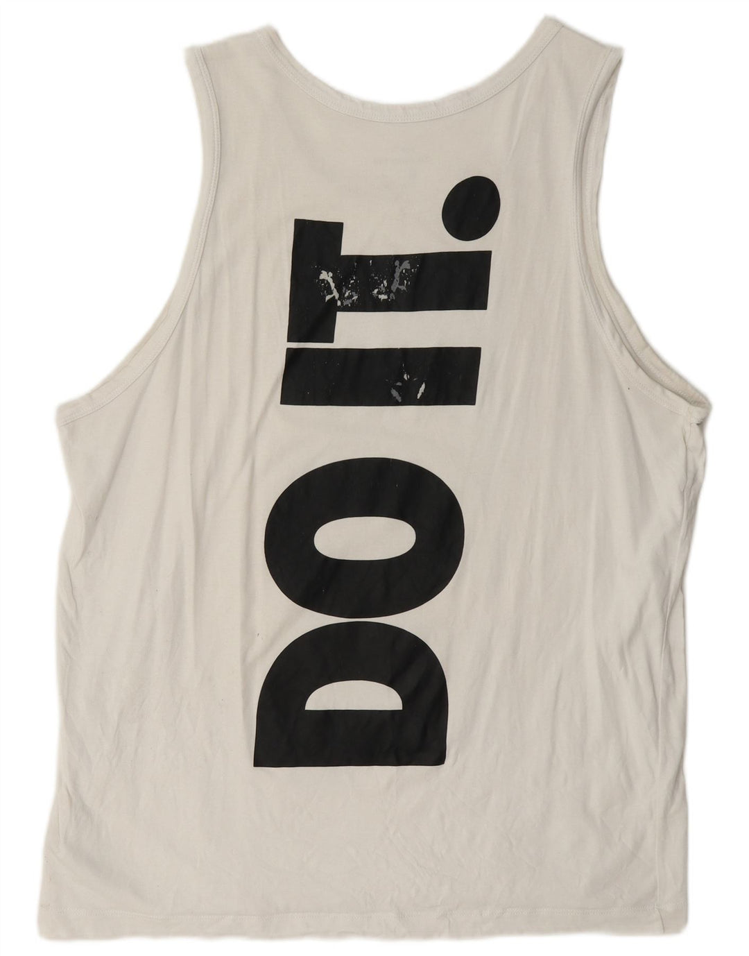 Canotta grafica Nike da uomo XL in cotone bianco