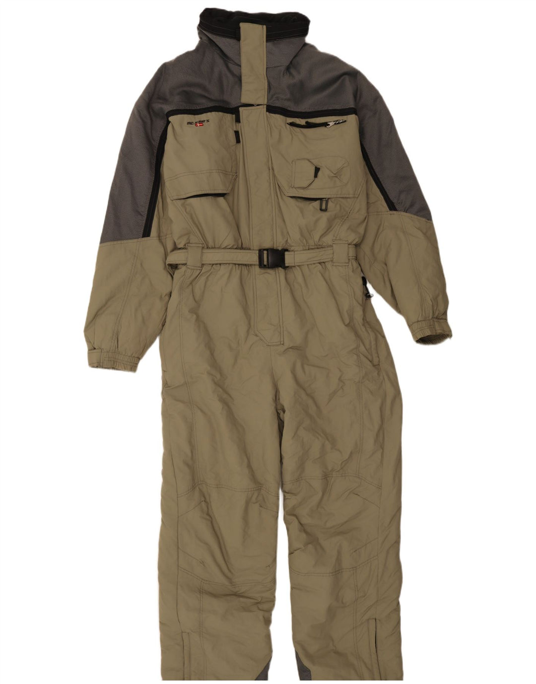 MC Kee's Herre Ski Jumpsuit XL Khaki Colourblock