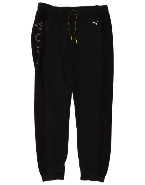 Pantaloni de trening grafic Puma pentru femei Pantaloni de jogging UK 14 Large Black