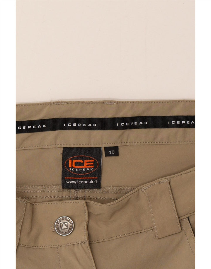 Icepeak Womens Hiking Cargo Trousers EU 40 Medium W30 L32 Khaki Polyester