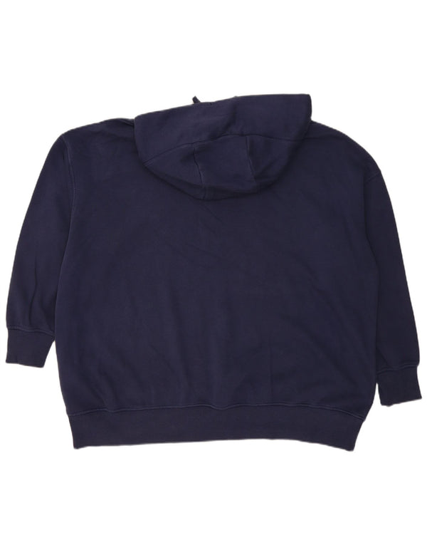 Nike Herre Grafisk Loose Fit Hoodie Jumper XL Marineblå Bomuld