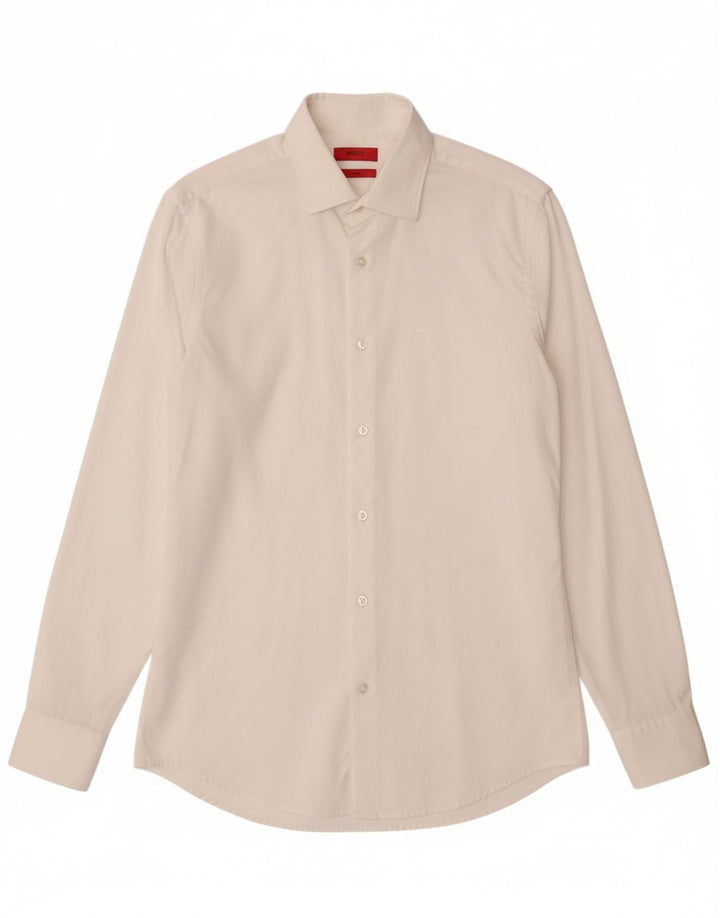 HUGO BOSS Chemise slim fit pour hommes taille 38 15 blanc moyen