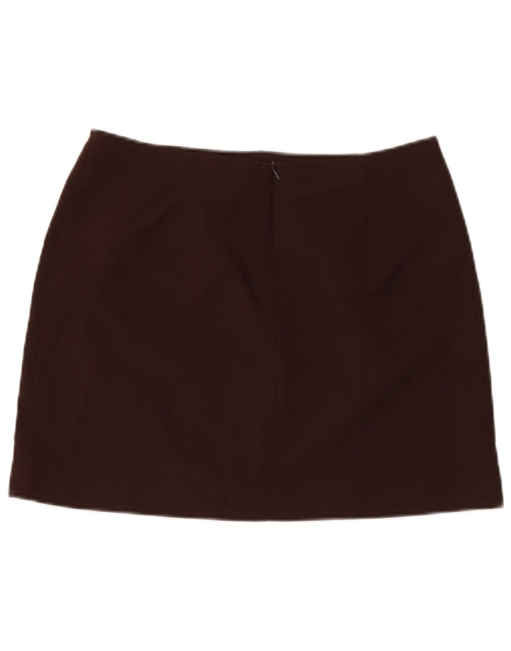 Zara Womens Mini Skirt EU 42 Large W32 Brown