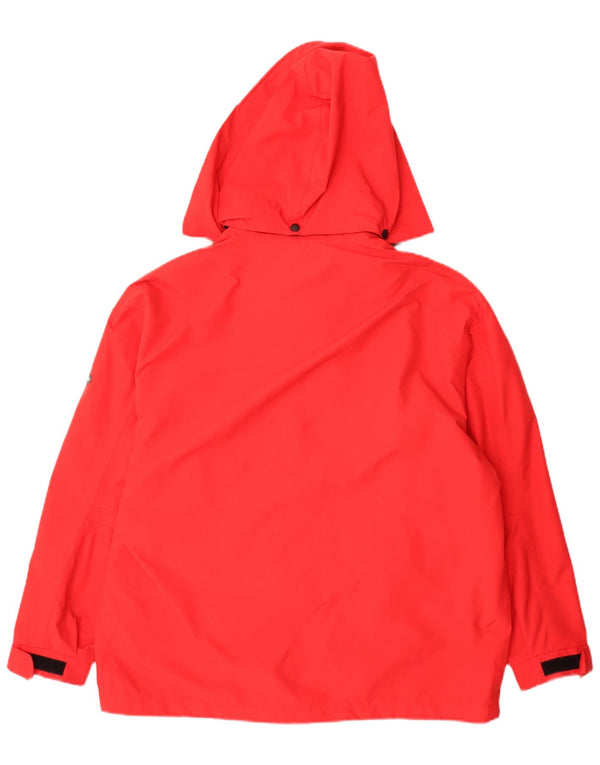 Giacca antipioggia oversize con cappuccio da donna Bailo UK 14 rosso medio in poliammide