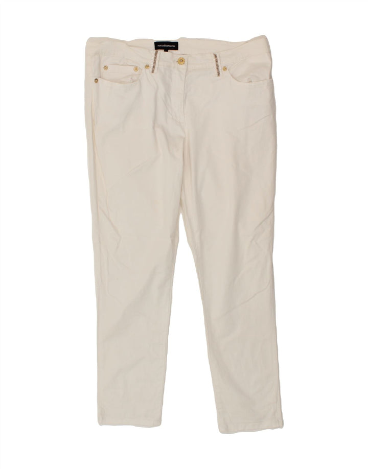ROCCOBAROCCO Womens Slim Jeans W36 L28 White Cotton Vintage Roccobarocco and Second-Hand Roccobarocco from Messina Hembry 