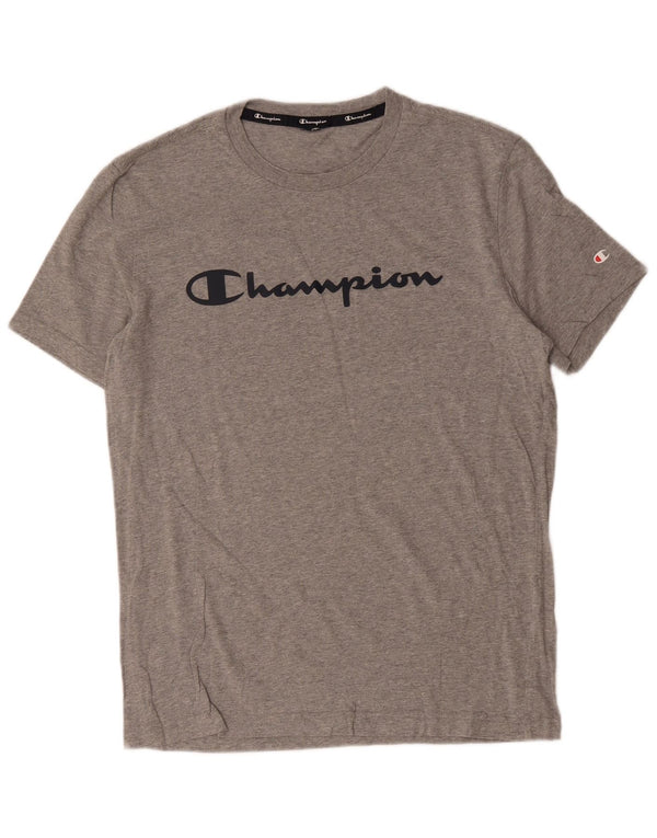 Campeão Camiseta Masculina Graphic Top Cinza Médio