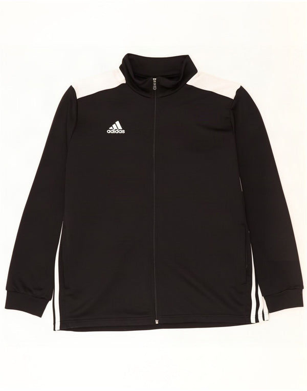 Adidas Męska bluza dresowa Top 2XL Czarny poliester z blokami kolorów