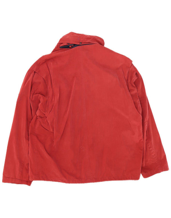Marina Yachting Chaqueta utilitaria con capucha y ajuste holgado para hombre IT 50 Large Red