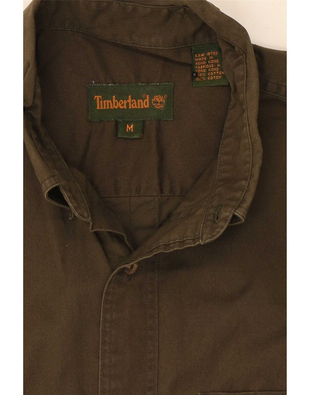 Timberland Herreskjorte Medium Khaki Bomuld
