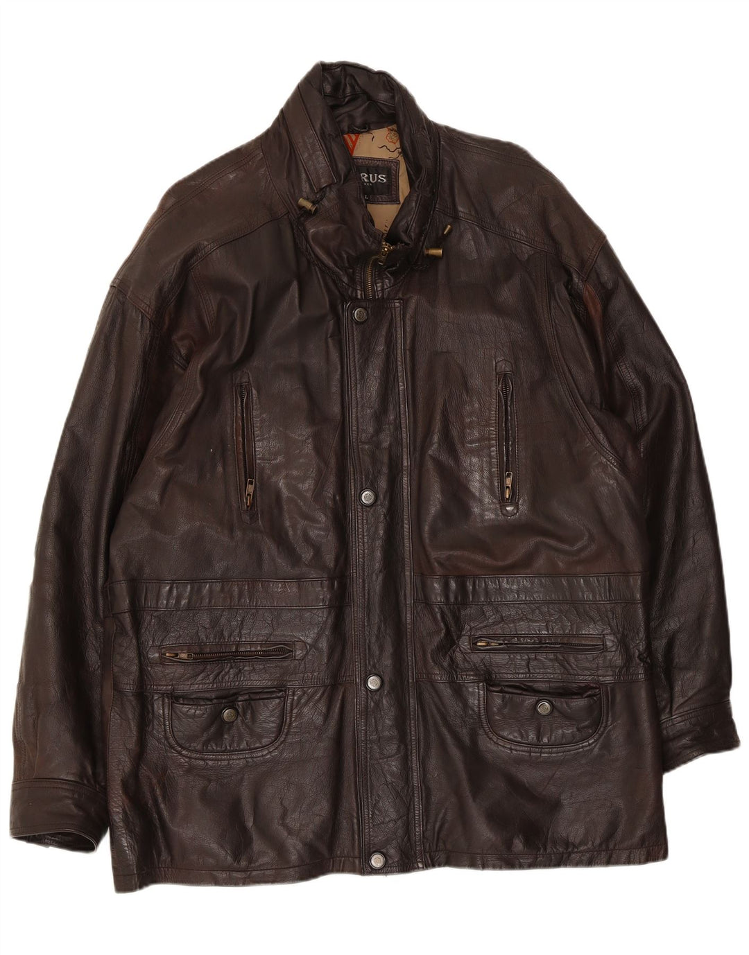Giacca in pelle da uomo Torus UK 42XL Marrone