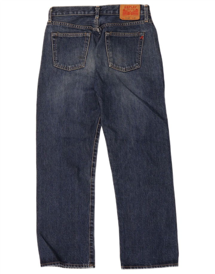 Levi's Mens Straight Jeans W27 L27 Blue Cotton
