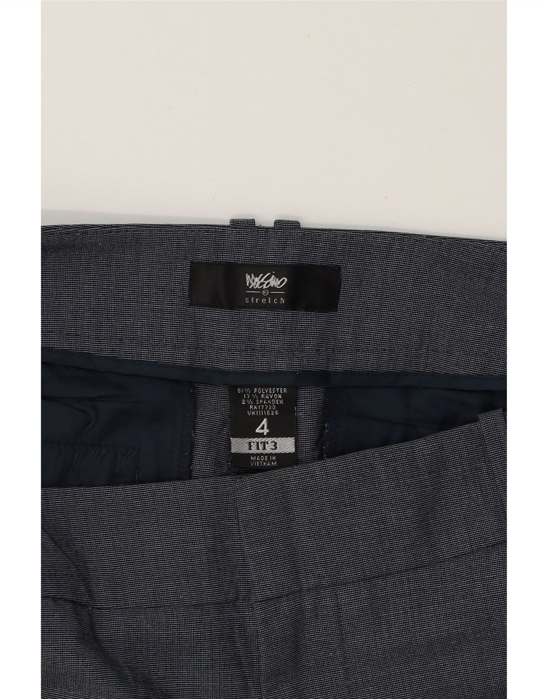 MOSSIMO Womens Bootcut Casual Trousers US 4 Small W32 L32 Navy Blue Vintage Mossimo and Second-Hand Mossimo from Messina Hembry 