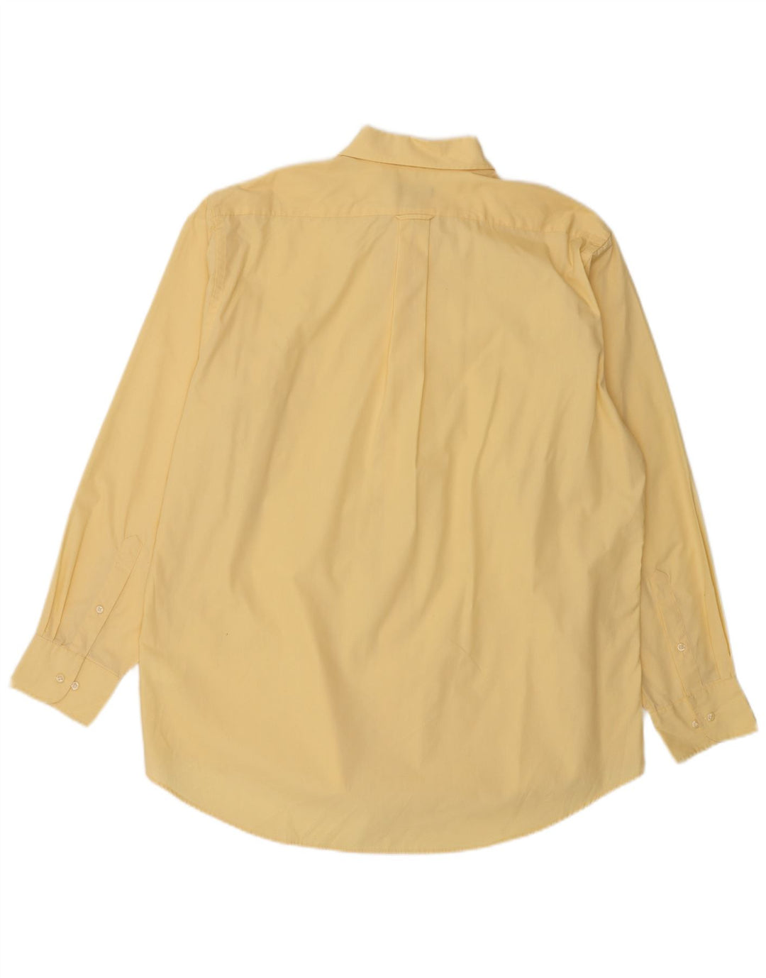 IZOD Mens Shirt Size 17 XL Yellow Cotton