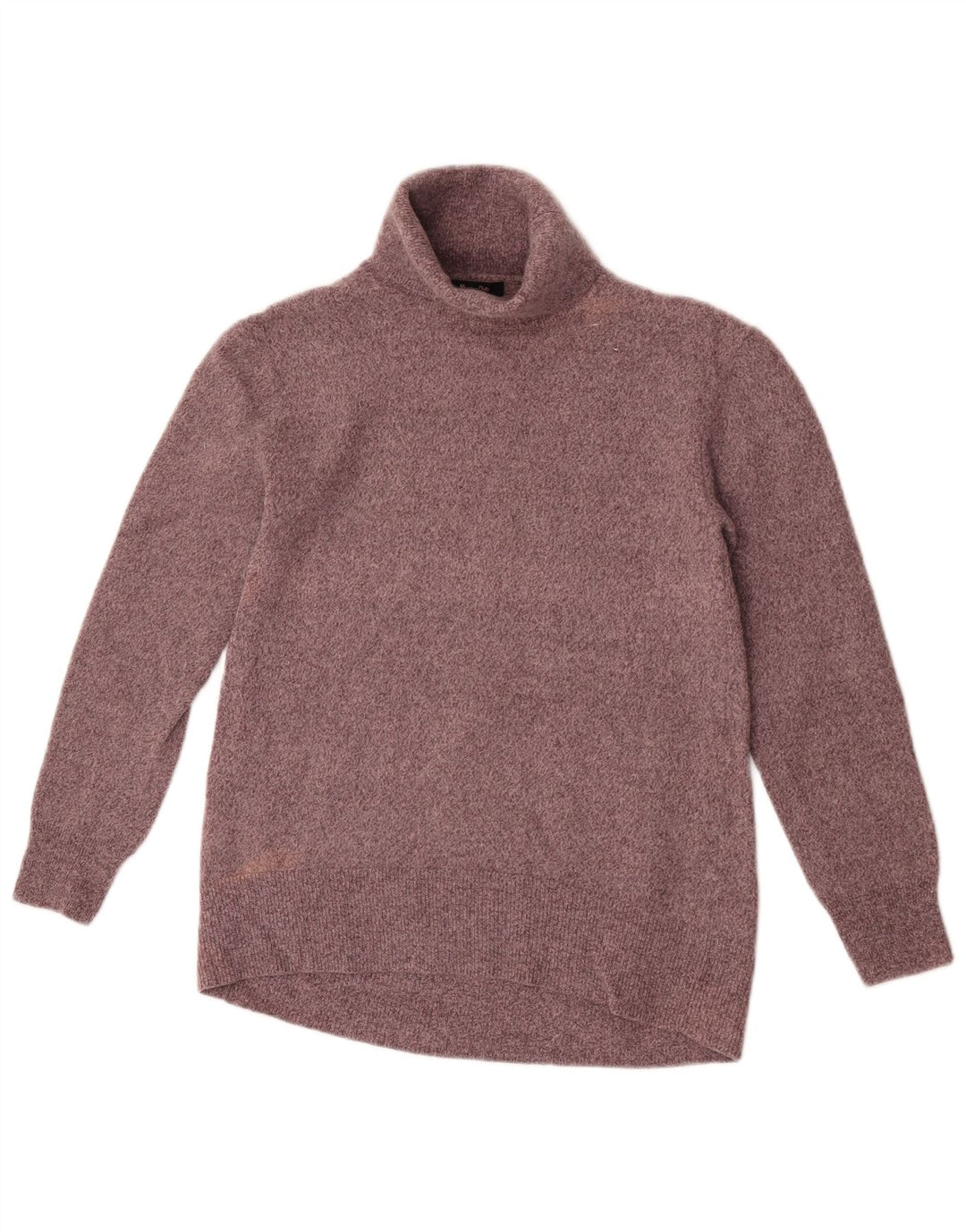 Massimo Dutti Womens Roll Neck Jumper Sweater UK 8 Small Grey Wool