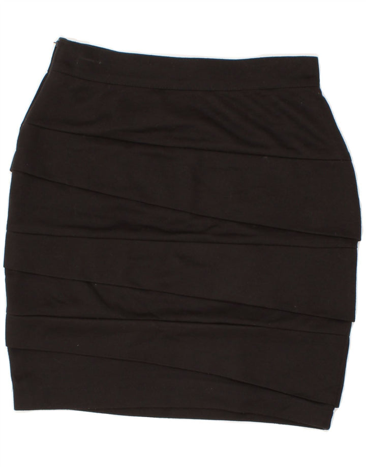 SPORTSTAFF Womens Pencil Skirt IT 42 Medium W26  Black Polyester Vintage Sportstaff and Second-Hand Sportstaff from Messina Hembry 