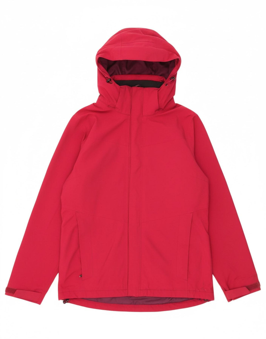 BERGHAUS Womens Hooded Raincoat UK 12 Medium Pink Polyamide