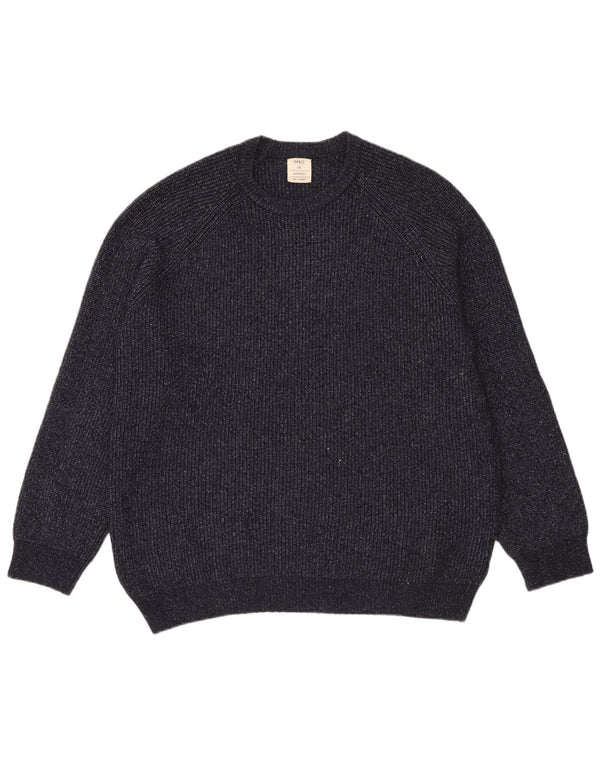 Marks & Spencer Herren-Pullover mit Rundhalsausschnitt, 2XL, Marineblau, Polyamid
